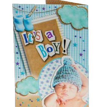 כרטיס ברכה it's a boy