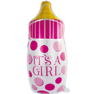 בלון הליום בצורת בקבוק תינוק it's a girl